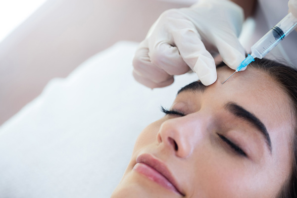 A woman receiving Botox injections from Southern Family Dental Care in Peachtree Corners, GA